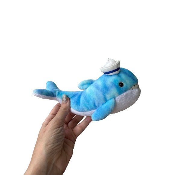 Ty Captain the Whale Beanie Baby 2004 8” x 5” Blue White Handmade China Vintage - Picture 13 of 17